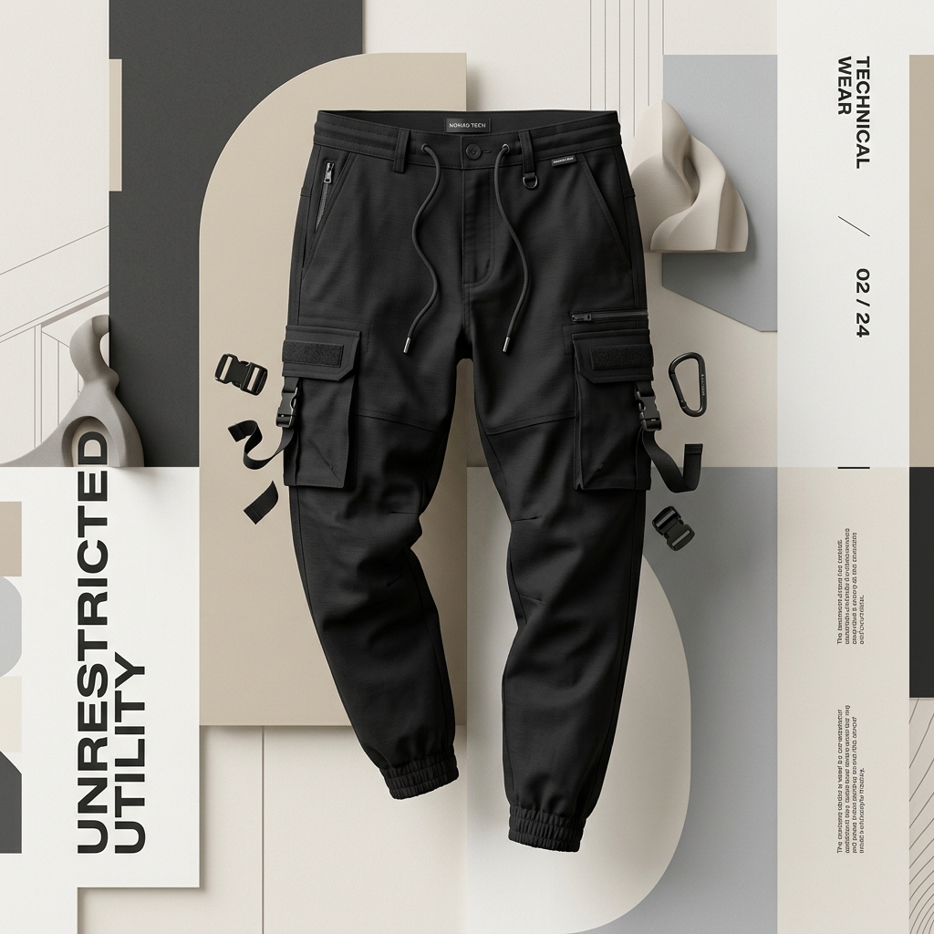 Tapered Cargo - Black