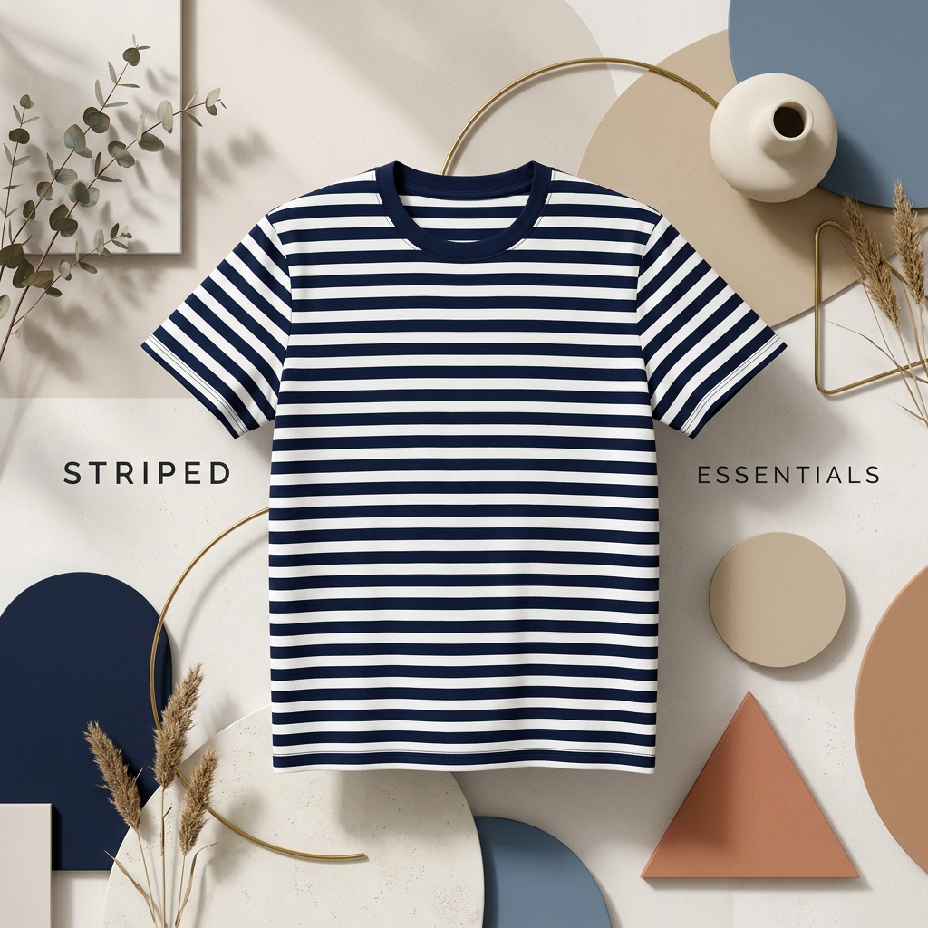 Navy Striped Tee